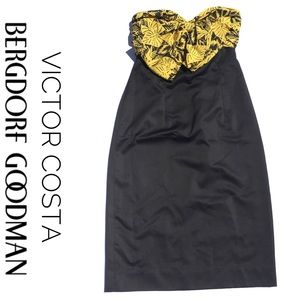 VTG Victor Costa Bergdorf Goodman tropical dress 8